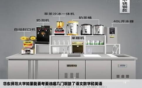 华东师范大学如果我要考要选哪几门啊除了语文数学和英语