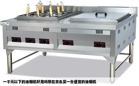 一千元以下的油烟机好用吗想在京东买一台便宜的油烟机