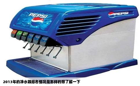 2013年的净水器排名情况是怎样的想了解一下