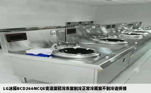 LG冰箱BCD266NCQE变温室和冷冻室制冷正常冷藏室不制冷请师傅
