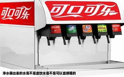 净水器出来的水是不是直饮水是不是可以直接喝的