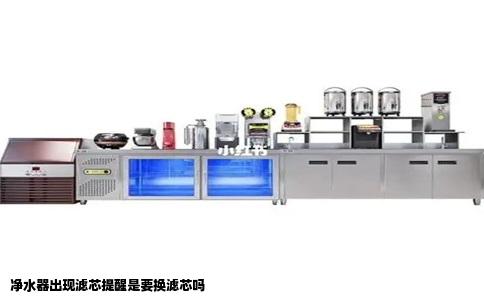 净水器出现滤芯提醒是要换滤芯吗