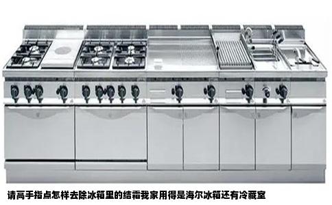 请高手指点怎样去除冰箱里的结霜我家用得是海尔冰箱还有冷藏室