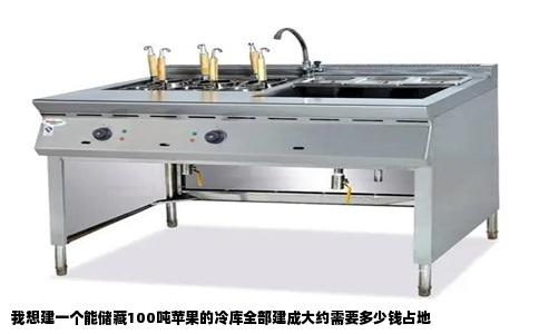 我想建一个能储藏100吨苹果的冷库全部建成大约需要多少钱占地