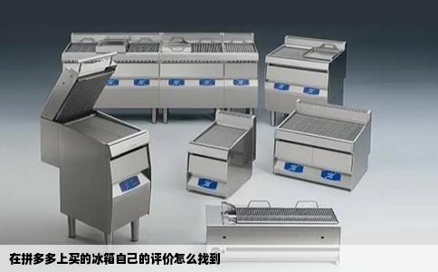 在拼多多上买的冰箱自己的评价怎么找到