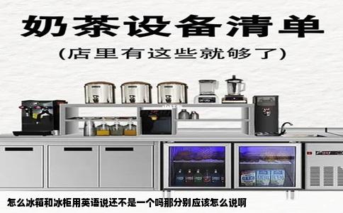 怎么冰箱和冰柜用英语说还不是一个吗那分别应该怎么说啊